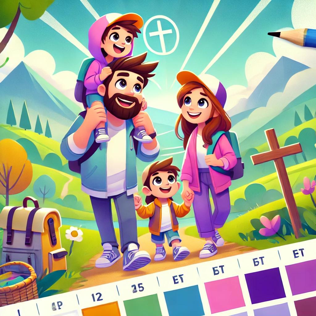 A wholesome, family-friendly animated short film featuring a Christian family enjoying an adventure together, suitable for all ages.